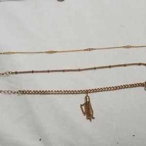 3 pack bracelet/anklets